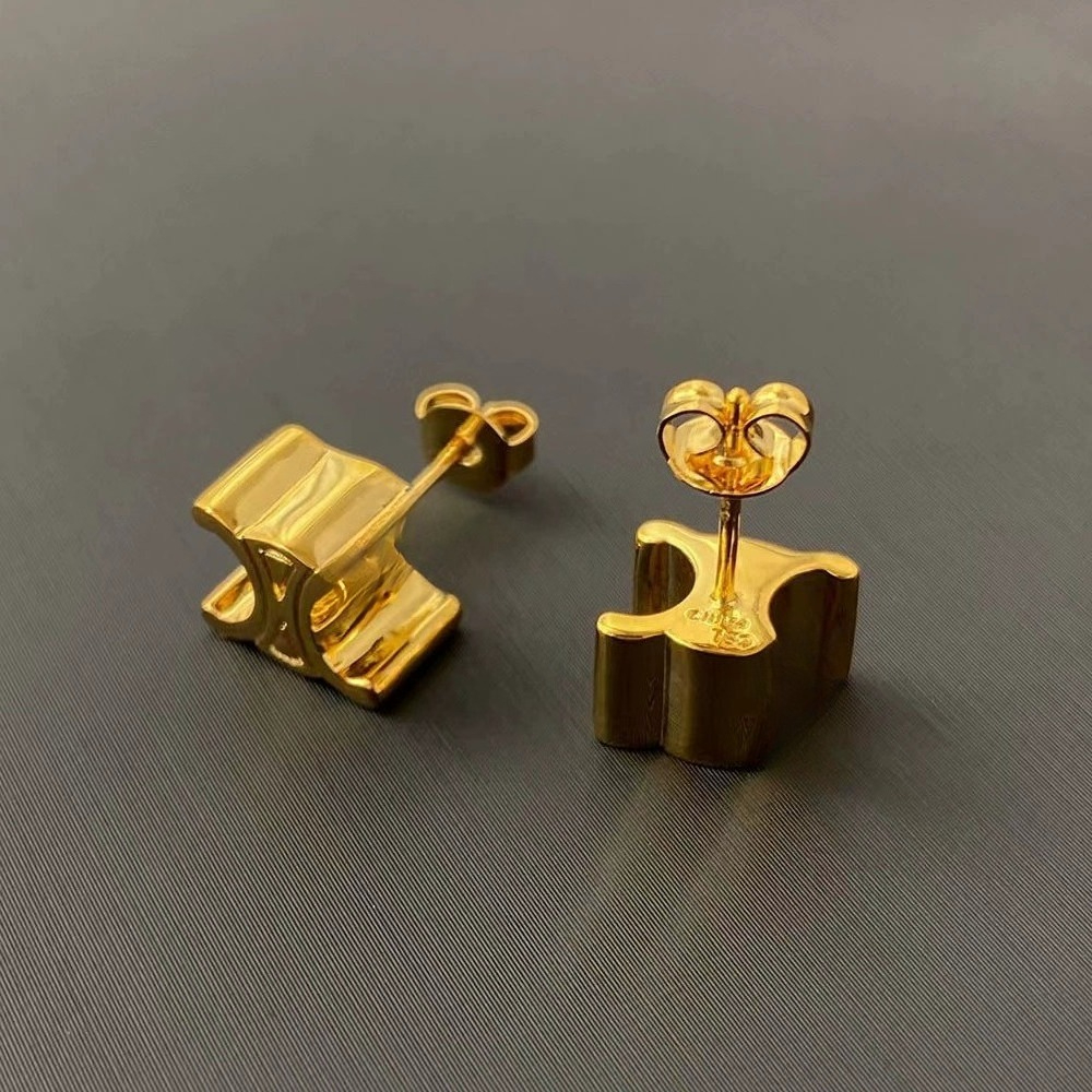 Brand Stud Earrings For Women Gold Plated Luxury Designer Jewelry Accessories Fashion Party Gift