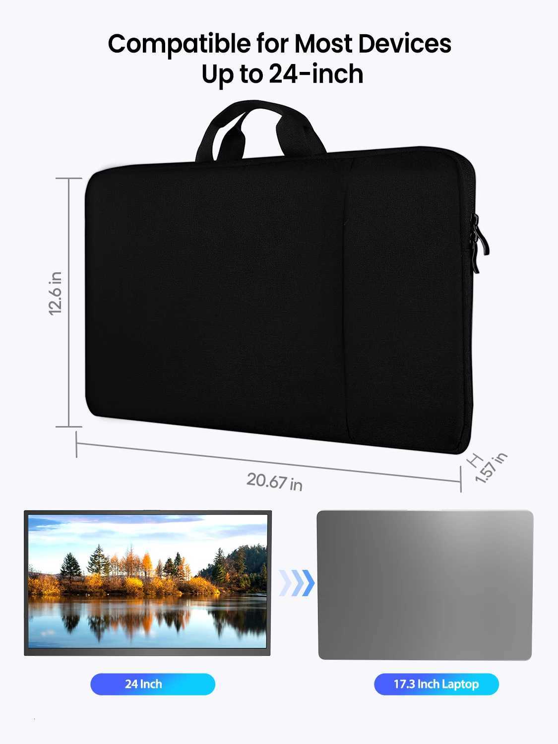 UPERFECT 24 inch Travel Carrying Bag for Apple iMac Desktop Computer Laptop Sleeve Protective Storage Monitor Case Dust CoverT251212