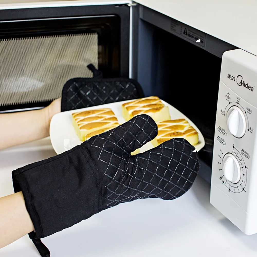 Silicone Insated Gloves Thick Anti Slip and High-temperature Resistant Microwave Oven Gloves Baking Oven Heat-resistant Gloves H251212