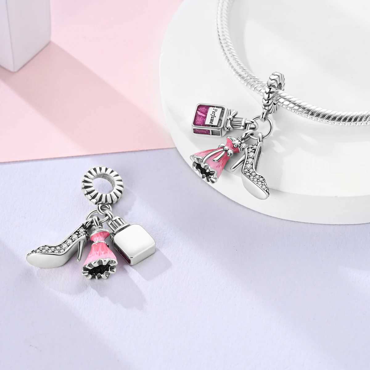 Sier 925 Charms Beads Princ Skirt Pumpkin Carriage Fairy T Fit Bracelet Pendant DIY For Wan Jewelry Y251212