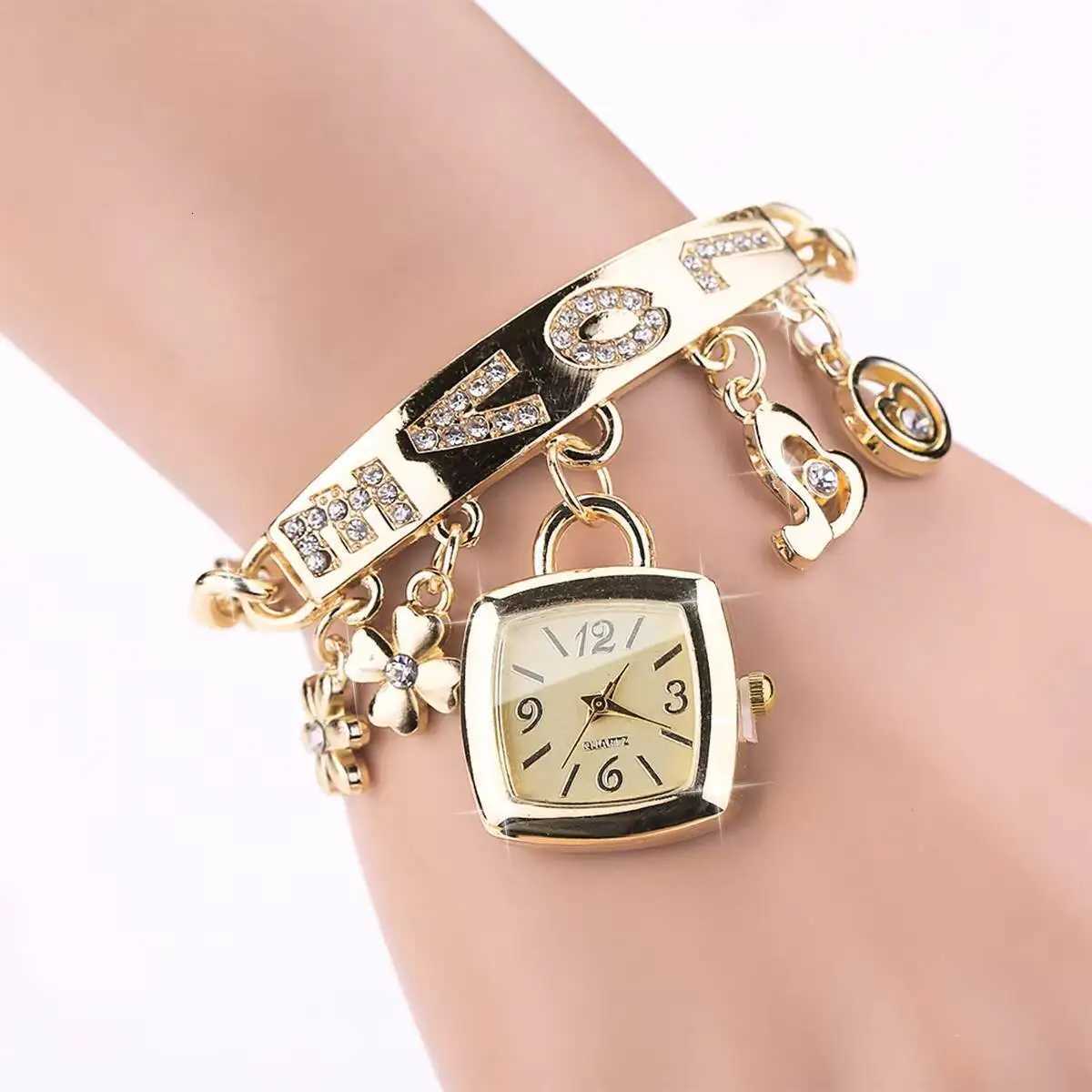 1/2PCS Fashion Bracelet Strap Women Watches Set Ladies Square Arabic Dial Quartz Wristwatches Reloj MujerWithout Box Y251212