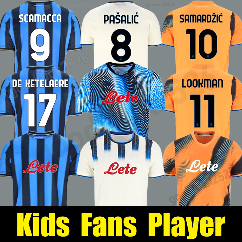 25 26 Atalanta B.C LOOKMAN DE KETELAERE Soccer Jerseys SCAMACCA KRSTOVIC 2025 2026 Special Maglia PASALIC SAMARDZIC KAMALDEEN ZALEWSKI football shirt Kit Uniforms