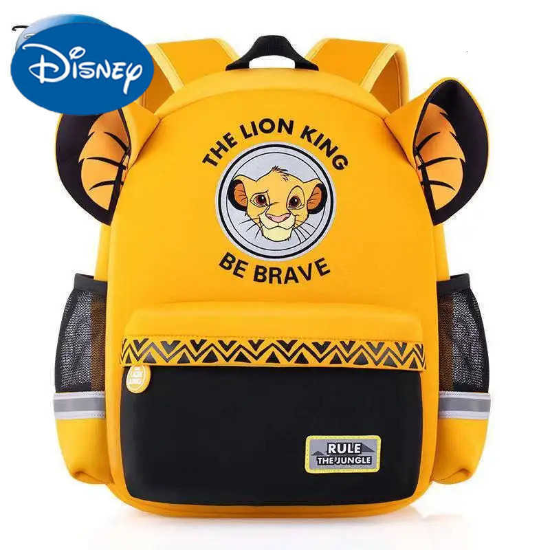 Disney Kids Cartoon Backpack The Lion King Schoolbag Girls Princess Frozen Backpack Primary Schoolbag Kids Backpack H251212