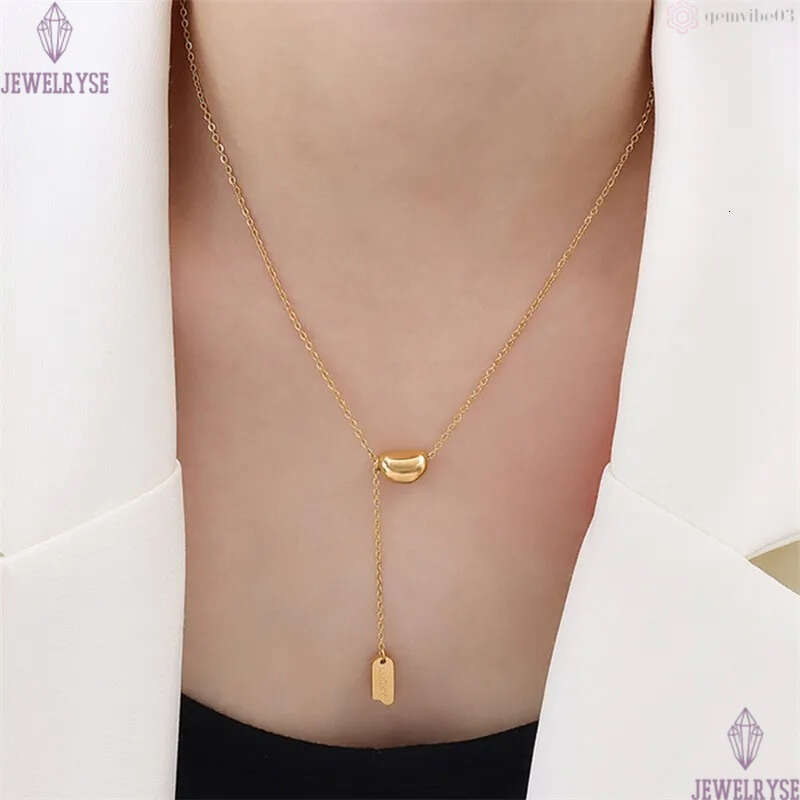 18k gold stainless steel designer necklace for woman party lucky pendant luxury silver necklaces chain choker jewelry women birthday valentines day fa