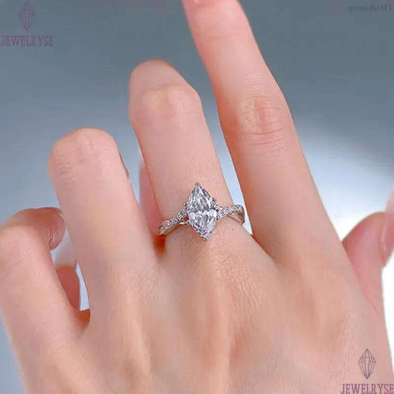 diamond s925 sterling silver designer ring for woman heart 5A zirconia eternity promise love womens wedding engagement gold rings luxury jewelry gift 