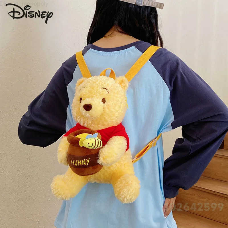 Disney Winnie The Pooh Backpack for Women 2025 New Fashion Cartoon Travel Outdoor Small Backpack Cute Versatile Girls Phone Bag H251212