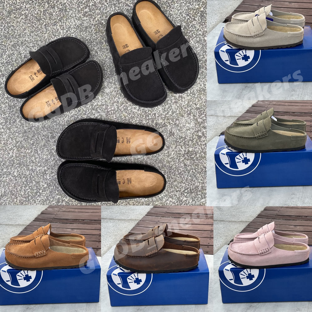 Designer Naples Women Men Slippers Wrapped Clogs loafers Sandals Clog Cork Flat High Quality Fashion Winter Summer Shoes Leather Slide Beach Size 35-46