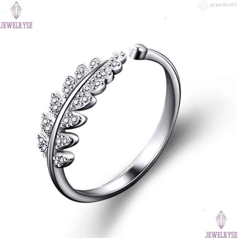925 Sterling Silver sweet leaves Band Rings Sparkling Round cz Zircon designer love Ring For Women Luxury Wedding Accessories Jewelry