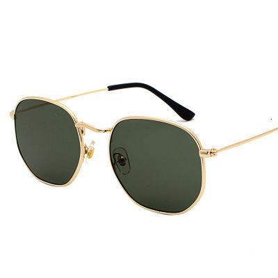 Oversized Lightweight Design High Street Outdoor Elite Sunglasse Polygon Sunglasses For Women, European And American Trendy Small Frame Colorful Ocean - view 9