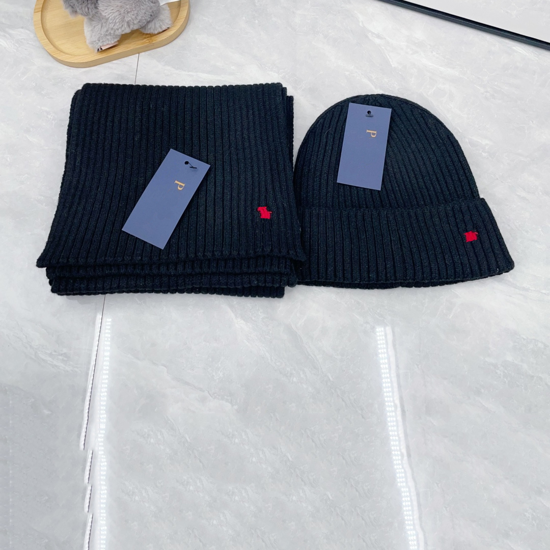 Designer Beanies Scarves Sets Warm Winter Scarf Cap For Women Men Wool Shawl Snow Hats