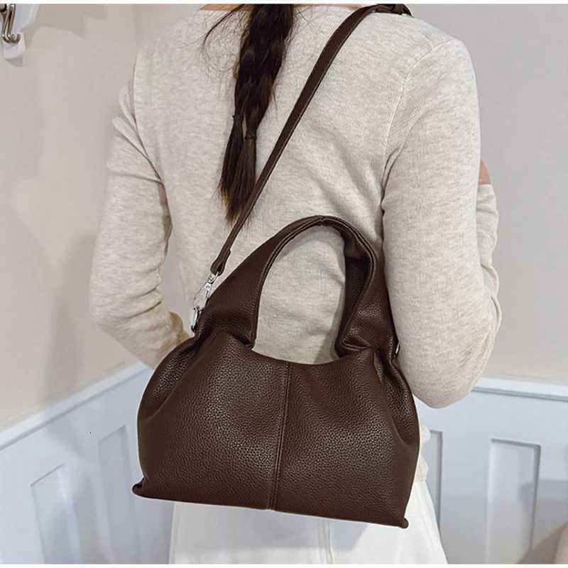French Luxury Cloud Bag Wen Minimalist Ruched Design Shoder Bag Premium Elegant Crossbody Bag Magnetic Clasp Brand Handbag Y251211