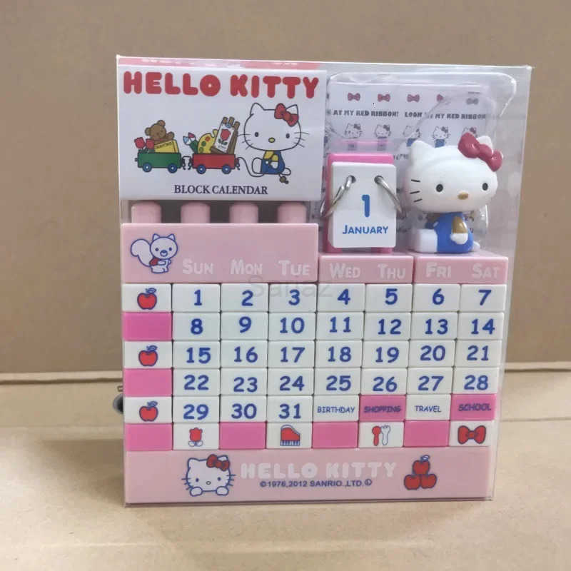 Sanrio Hello Kitty Desk Calendar Creative Dual Daily Scheduler Table Planner Yearly Agenda Organizer Office School Supplies Ornament H251212