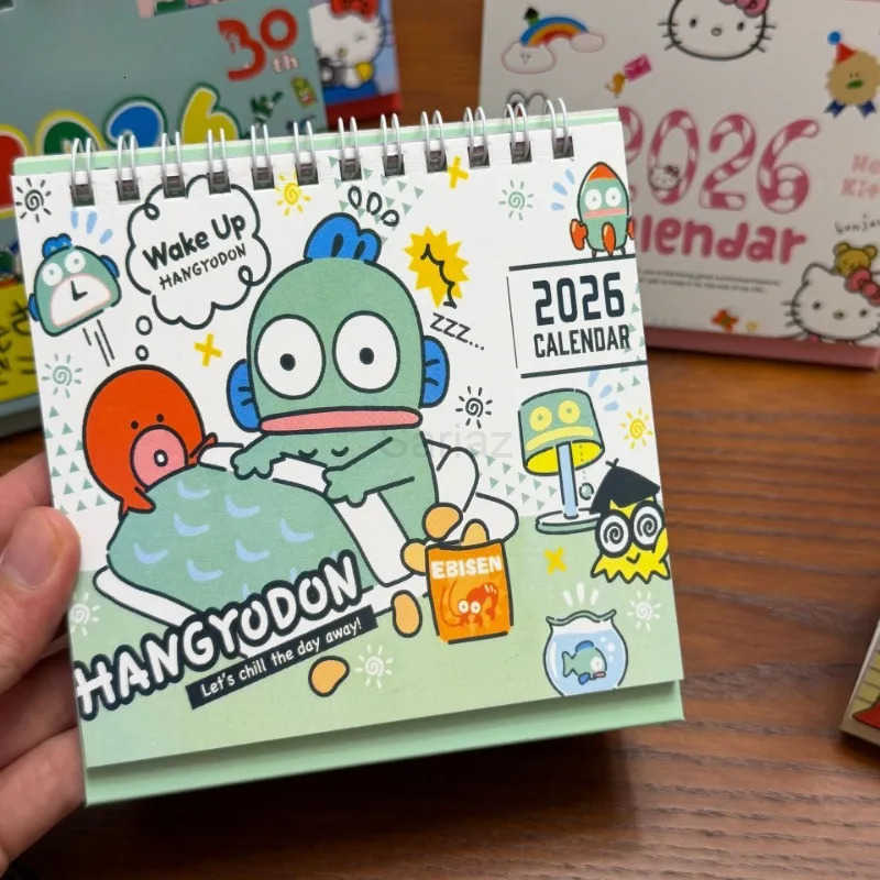 Sanrio 2026 Hello Kitty Mini Calendar Small Desk Calendar Creative Office School Supplies Accessories Cute Student Notepad Stationery H251212