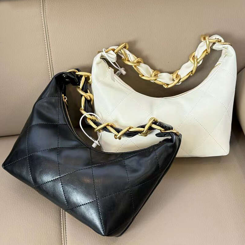 Designer Hobo Bags 25K Shoulder Bags Totes Bag Luxury Leather Thick Chain Large Hippie Totes Purses Handbags