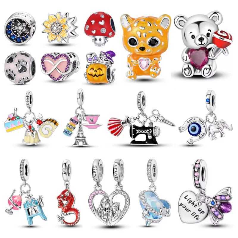 2026 New 925 Sterling Sier Pendant Beads Pendant Accories Suitable For Bracelet DIY Jewelry Birtay Gift Y251212