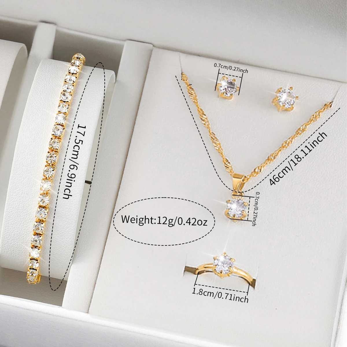 6PCS/Set Fashion Women Watches Luxury Alloy Band Ladies Quartz Watch Diamond Jewelry Set Relogio FemininoWIthout Box Y251212