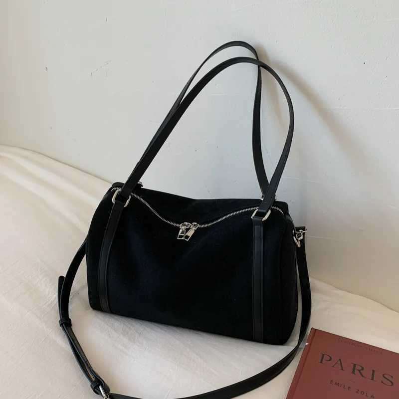 Vintage Wen Shoder Bag Faux Suede Crossbody Bags big Capacity Matte PU Leather Fem Tote ladies Bost Handbags Y251211