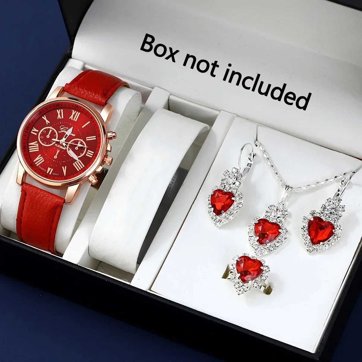 1set-Fashionable Womens Watch ornaments Accessory Set Fashionable Quartz Watch - Suitable for Gift Giving and Daily Wearing Y251212