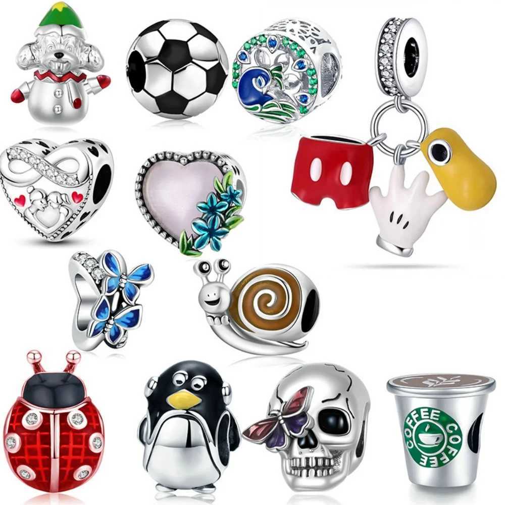 Big hole skl penguin Strung bead pendant For DIY psera necklace accories Wen Fine Jewelry Gifts Y251212