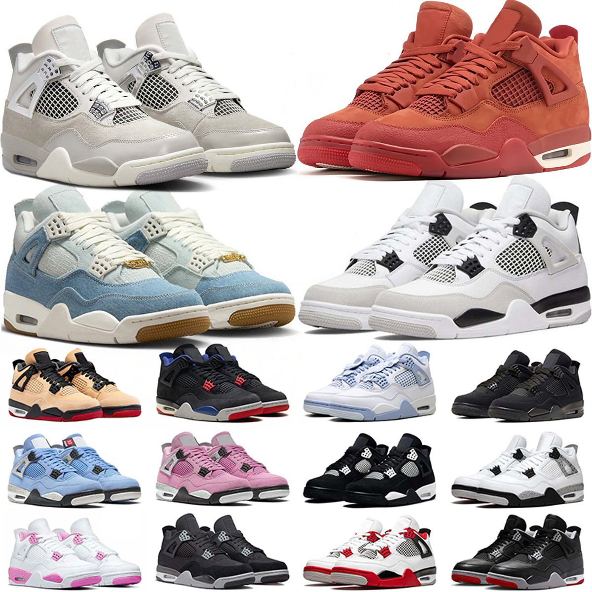 Outdoor Men Women 4 4s basket ball Shoes Sneakers Sports Trainers 36-48 Specially organized bulk procurement of popular color schemes which contribute to hot sales