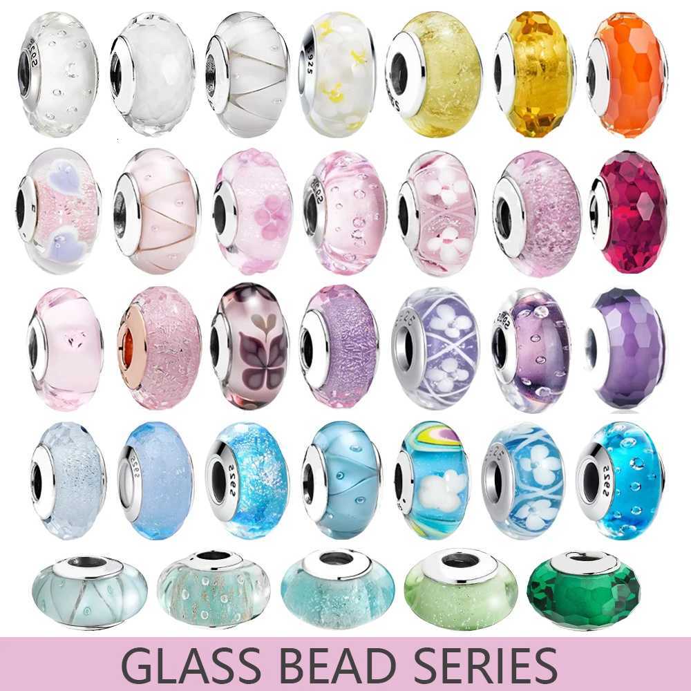 2025classic 925 Sterling Sier Colo wer Cosmic Murano Charms Beads Fit DIY Bracelet Wen Jewelry Gift Y251212