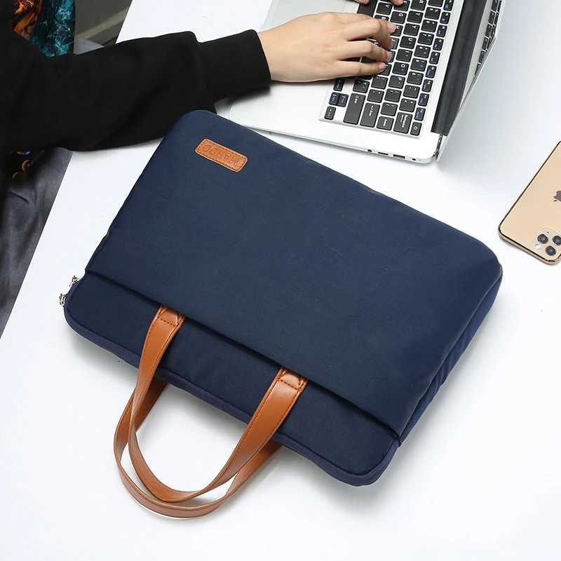 Laptop Bag 133 14 156 16 Inch Light Macbook Pro Air Case Handbag Shockproof Notebook Shockproof Sleeve Shoulder Briefcase BagT251212