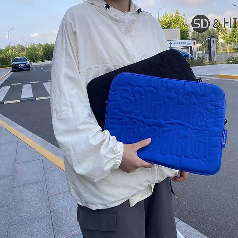 Embroidery Pattern Cute Shockproof Laptop Sleeve Case Bag 11 13 14 Inch For Macbook Ipad For Laptop And Tablet PouchT251212