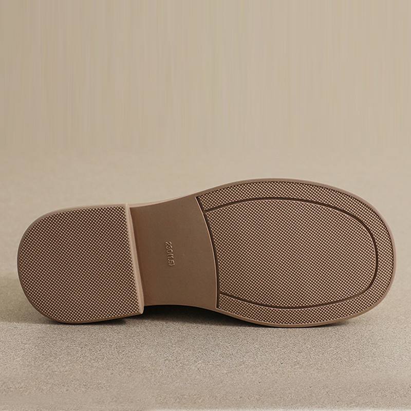 Black Round Toe Flats Soft Sole Women's Leather Loafers Oversized British Casual Shoes Low Heel Summer Style EUR35-43