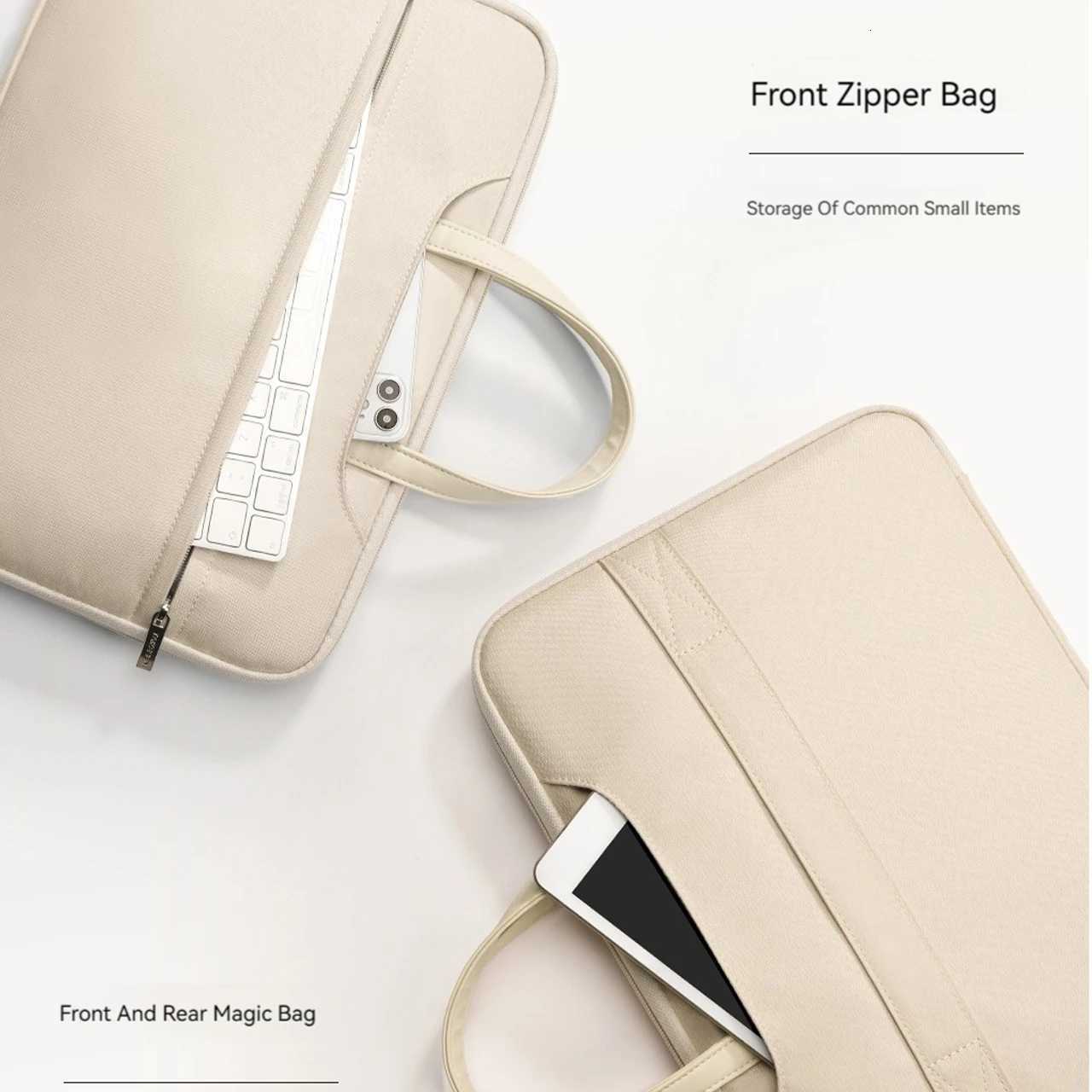 Laptop Bag 133 14 15 156 inch Cover For MacBook Air Pro Xiaomi Huawei ASUS Notebook Case Men Women Portable Handbag BriefcaseT251212