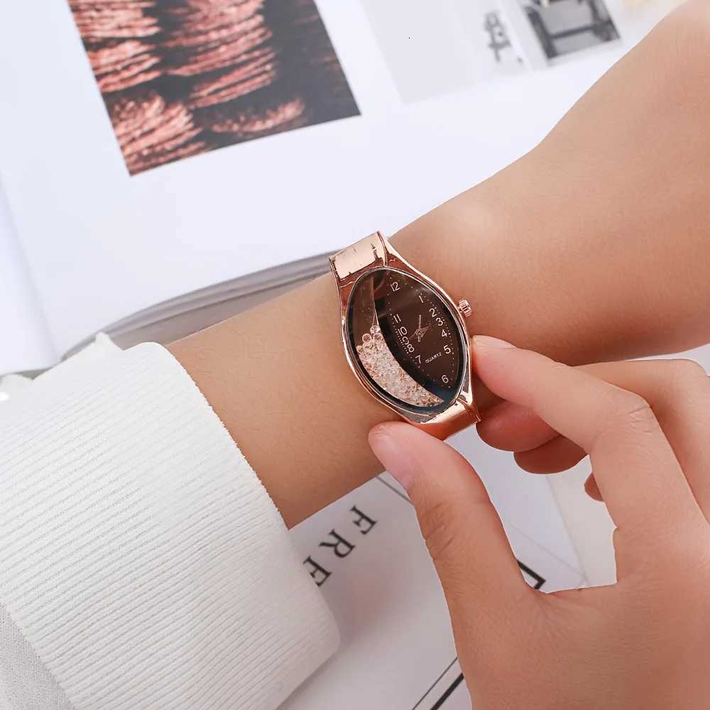 1/3pcs Elegant Women Quartz Watches Fashion Rhinestone Leather Band Ladies Wristwatch Reloj Mujer Girls Clock GiftWithout Box Y251212