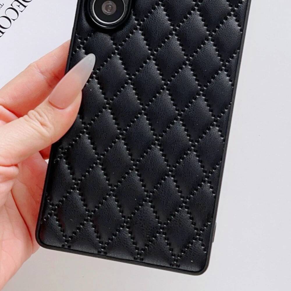 Luxury Rhombus Pattern PU Leather Phone Case For Samsung Galaxy S25 Ultra Edge S24 FE S23+ Plus A56 A55 A54 A53 A36 A35A26 5G
