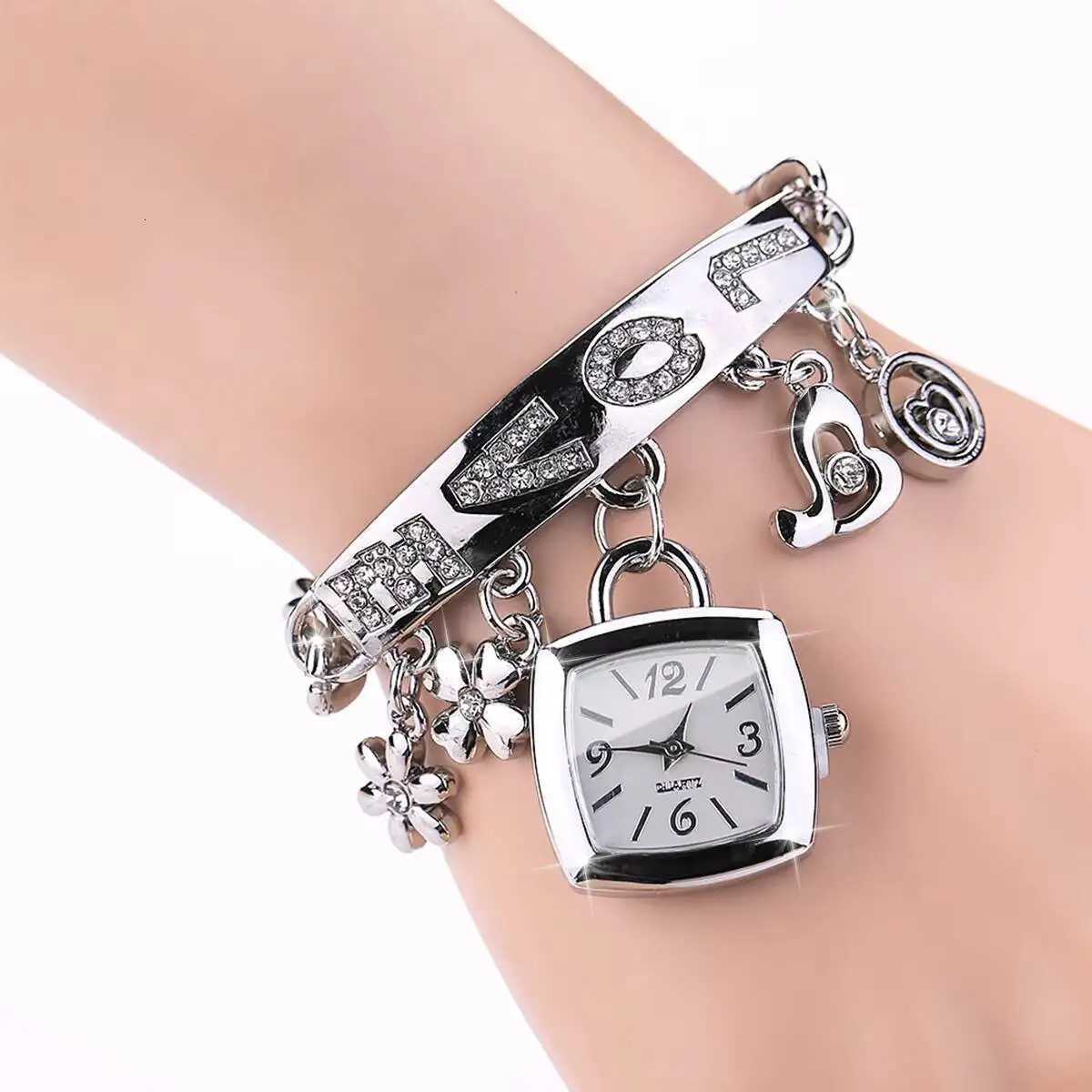 1/2PCS Fashion Bracelet Strap Women Watches Set Ladies Square Arabic Dial Quartz Wristwatches Reloj MujerWithout Box Y251212