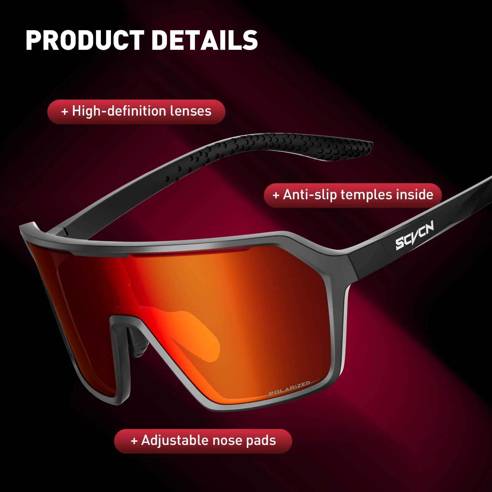 SCVCN Polarized Sunglasses Cycling Glasses Fashion for Men Photochromic Women Bike Road Bicycle Eyewear Cycle Goggles UV400 MTB G251212