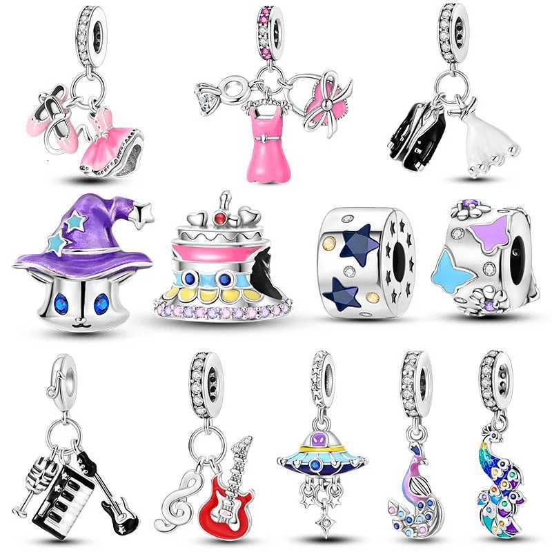 925 Sier Plated Dangle Charms Beads Fit Bracelet Diy Fashion Jewelry Making Y251212