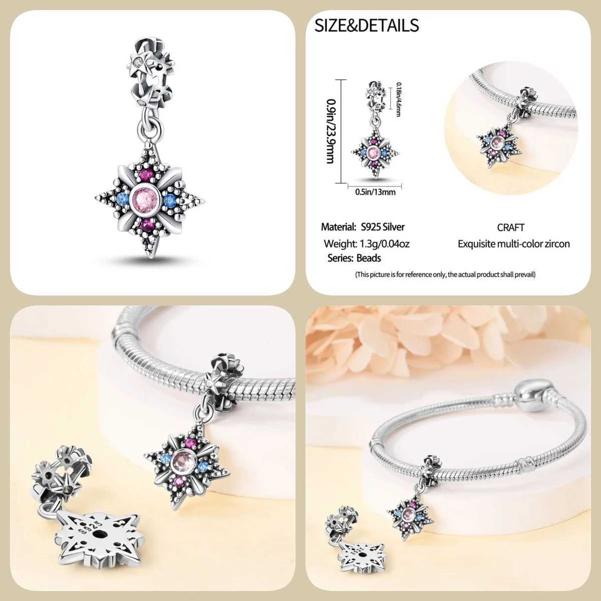 New 925 Sterling Sier Rantic Classical SeriesGuardian Lotus Charm Fit Bracelet DIY Bead Wen Jewelry Gift Y251212