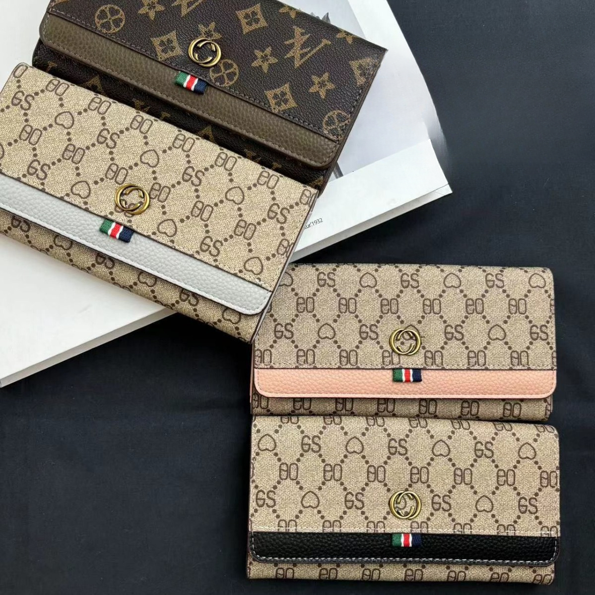 Luxury Brand Designer INSStyle Wallet Women Multi-Color & Stylish Designer Wallet Women with Multi Card Slots, Premium Luxury Wallet for Fashion Ladies