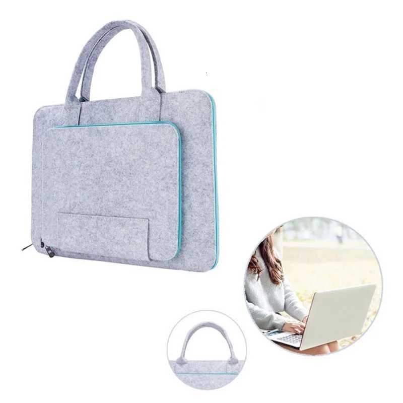 High Quality Laptop Bag Felt Laptop Sleeve Notebook Computer Case Carrying Bag Pouch With Handle For Asus / LenovoT251212