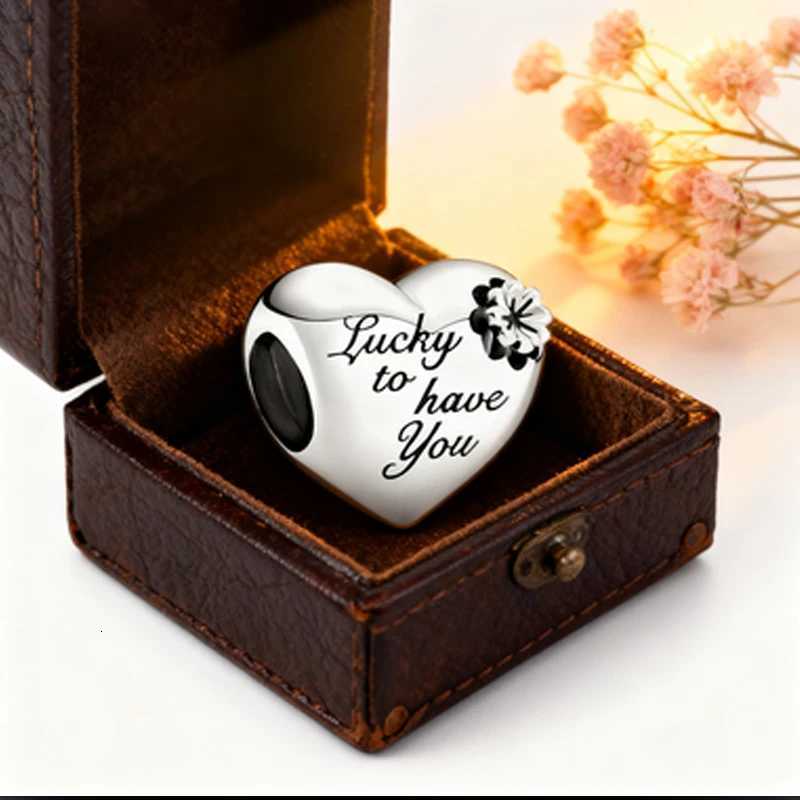 Authentic Sier-Plated Entwi Infinite sDiamond M Daisy Charm Beads Fit DIY Bracelet Jewelry Y251212