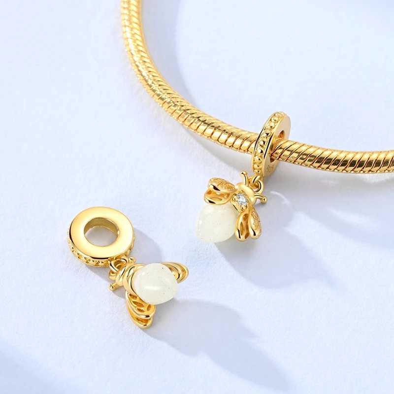 New 925 Sterling Sier Charms Beads Cybara Firefly Puppy Cat Charm Fit Bracelet Bangle Pendant Wen Jewelry Gift Y251212