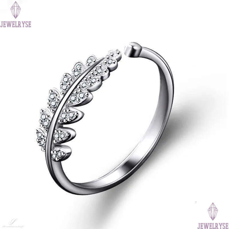 925 Sterling Silver sweet leaves Band Rings Sparkling Round cz Zircon designer love Ring For Women Luxury Wedding Accessories Jewelry