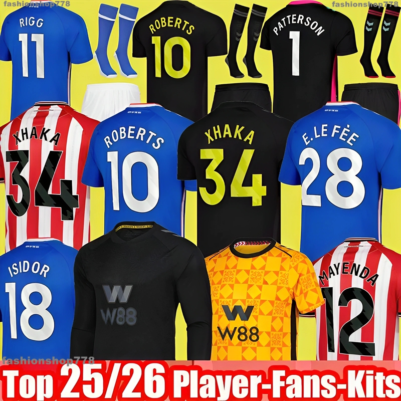 25 26 sunderland soccer jersey Isidor AWAY FINAL Remembrance Retro Mayenda Rigg JOBE ROBERTS ba CLarke Ekwah 2025 2026 football shirts top men kids kit Black
