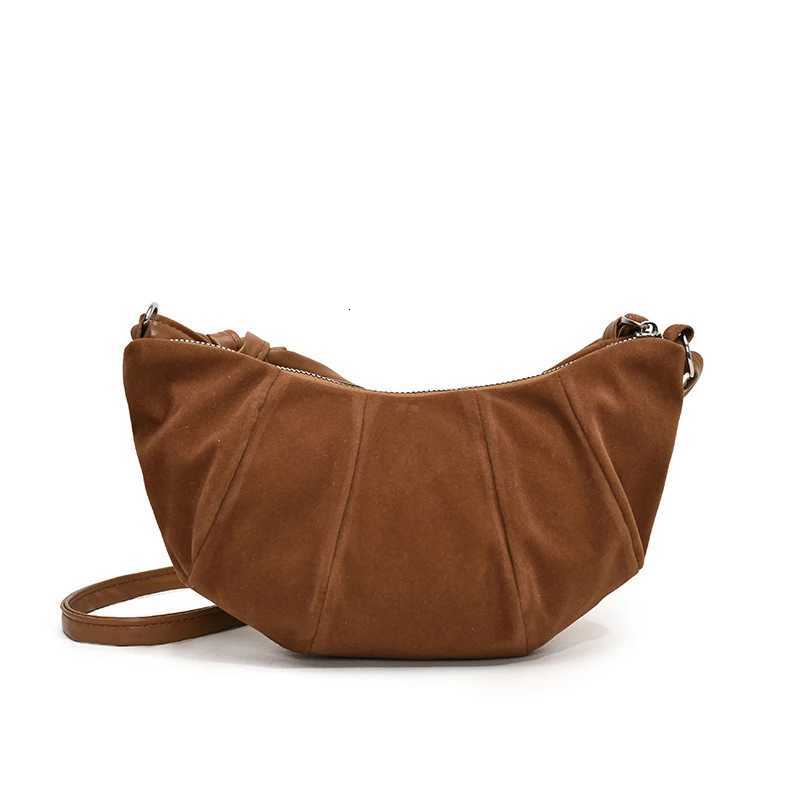 1Pieces Cow Horn Shaped Wens Shoder Bag Veet Material Zipper Handbags And Purses Mountaineering Bag Christmas Gifts Y251211