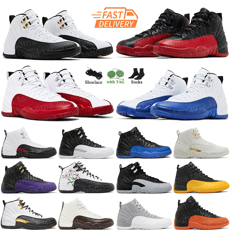 Designer Basketball Shoes 12s Taxi Sneakers 12 For Women Men Melo Flu Game Cherry Blueberry Trainer Sports