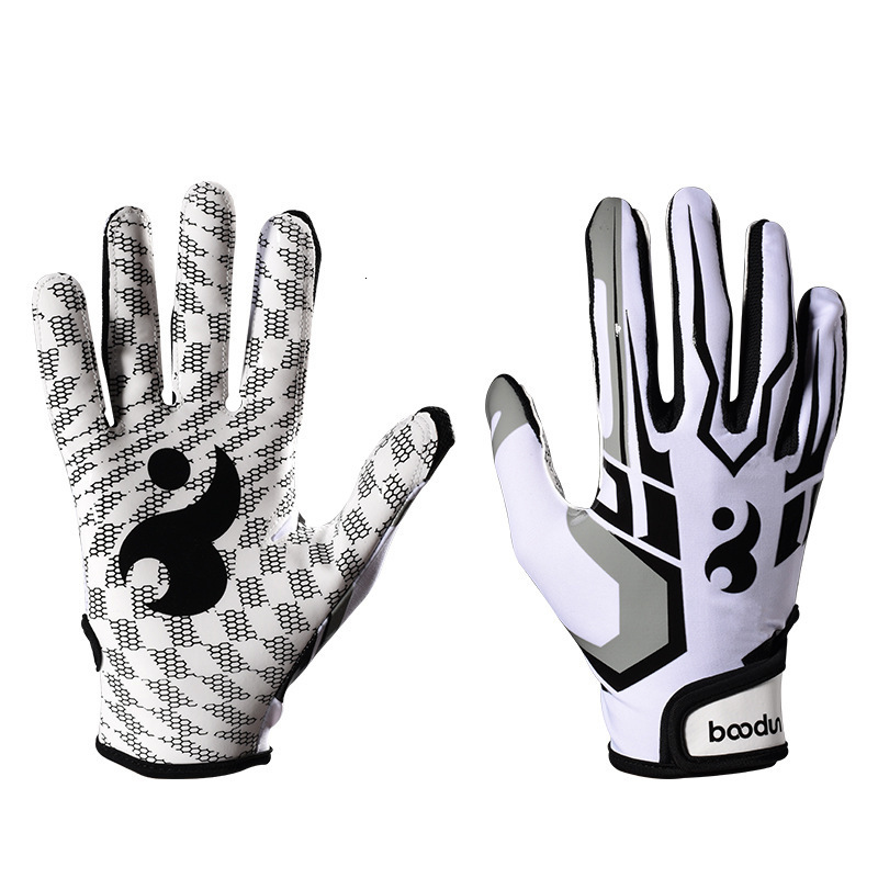 Sports Gloves Non Slip Youth Kid American Football Gloves Receiver Soccer Goalkeeper Glove S M L XL Boys Girls 5-14 years old Drop 220924