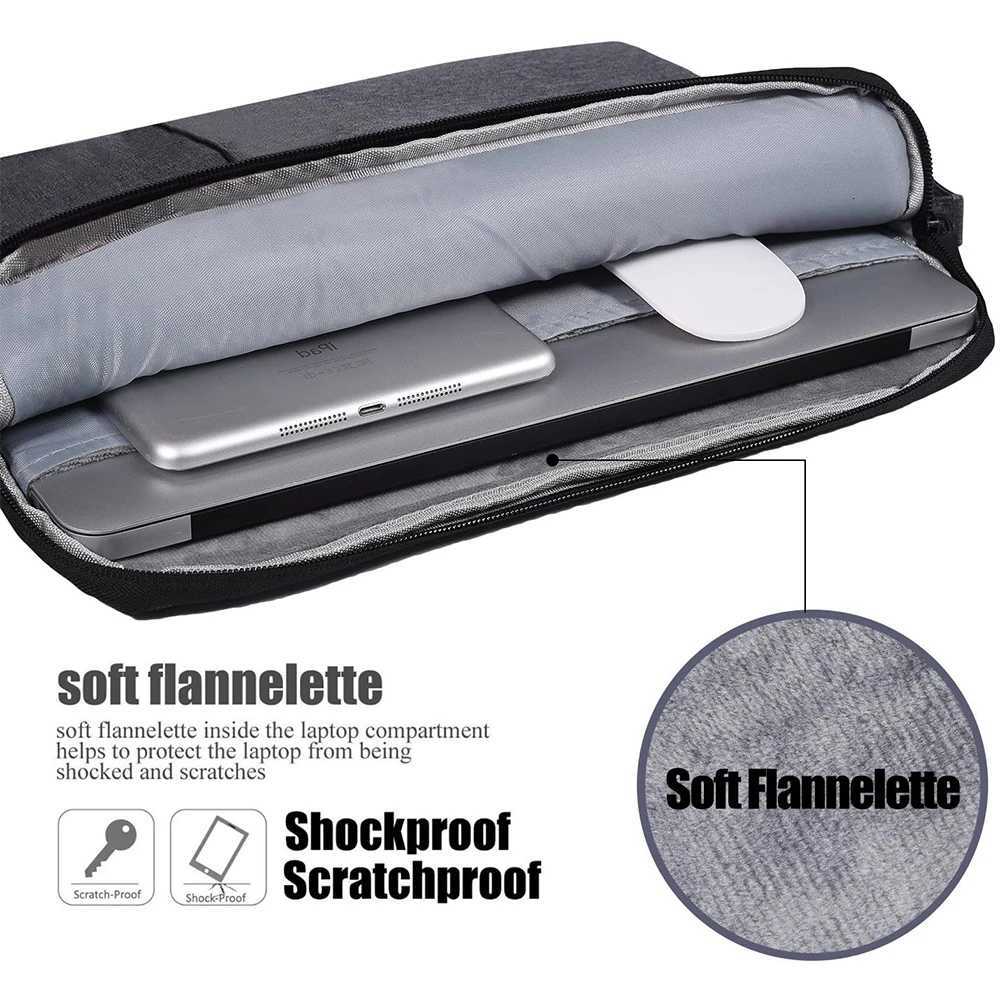 Laptop Bag Case For Macbook Air Pro Lenovo Asus Samsung Dell Cover 133 14 156 inch Computer Bag Shoulder Handbag Briefcase BagT251212