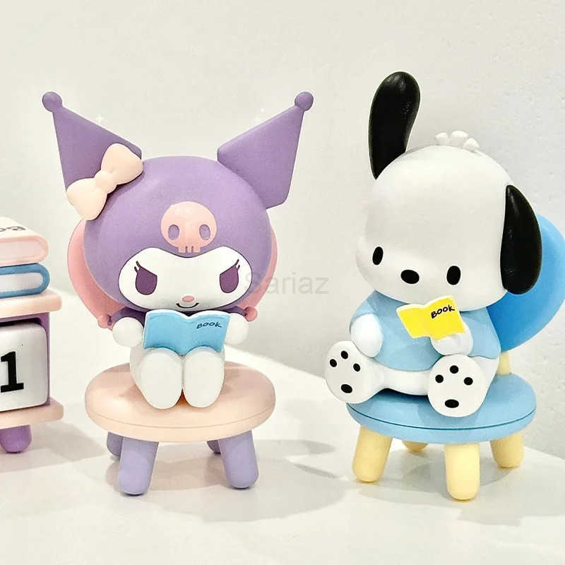 Sanrio Kuromi Pochacco Desk Calendar Ornaments Anime Cartoon Figures Model Removable Desktop Calendar Decorative Tabletop Decoration H251212