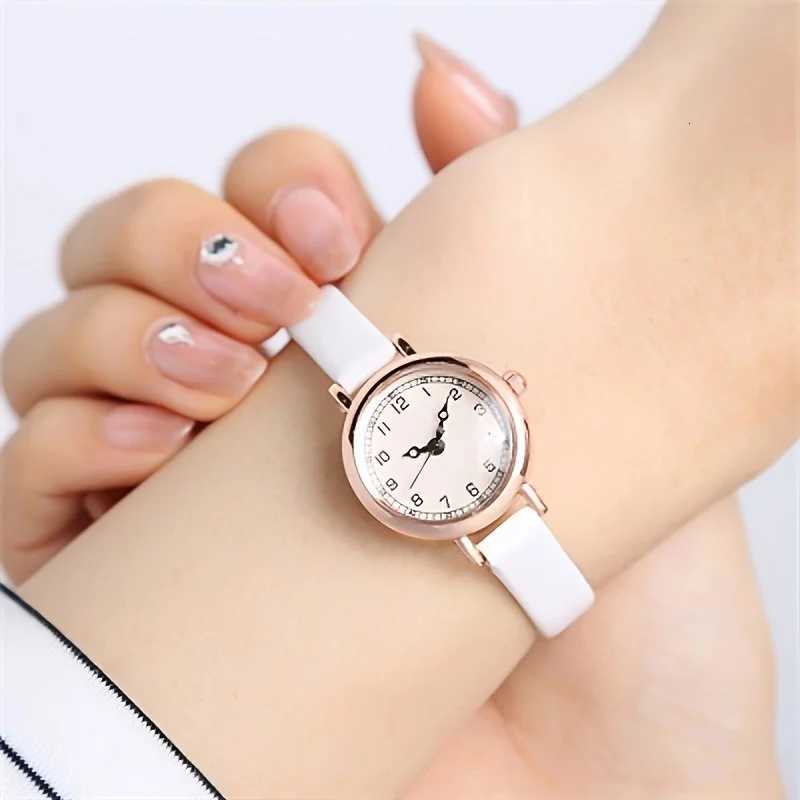Elegant Small Arabic Dial Women Watches Fashion Leather Band Ladies Quartz Watch Reloj Mujer Girls Clock Gift Y251212