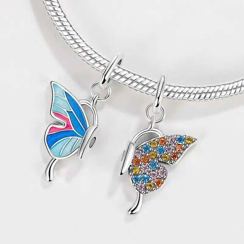 Hot S 925 Sterling Sier Colorf Charms Pendants Beads Fit Bracelets Necklaces DIY Fine Jewelry Making Y251212