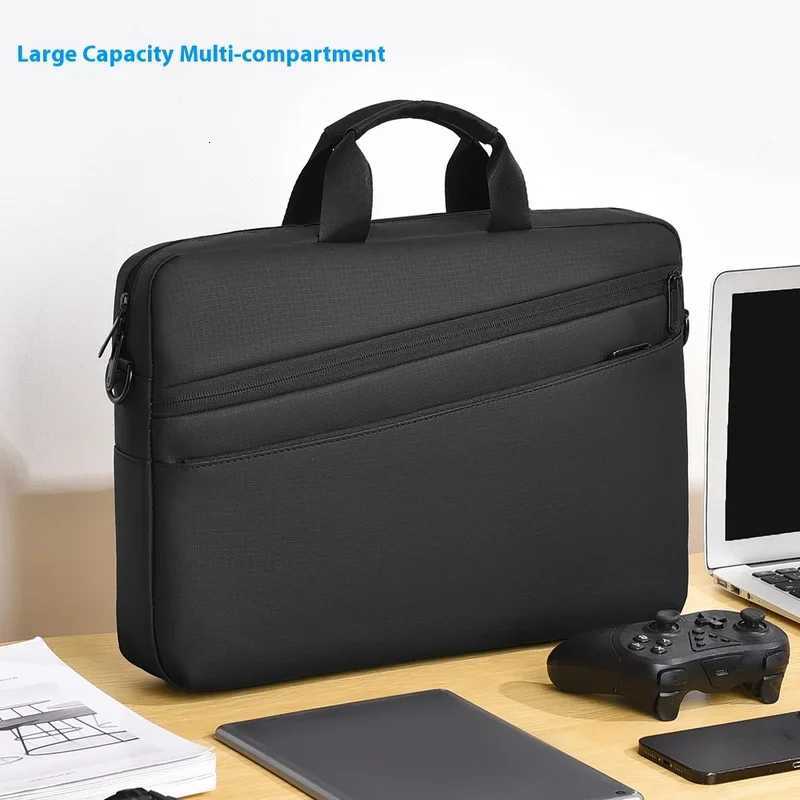 High Quality Business PVC Shoulder Messenger Bags Trendy Briefcase Bag Office Handbags 15 17 inch Laptop BagT251212