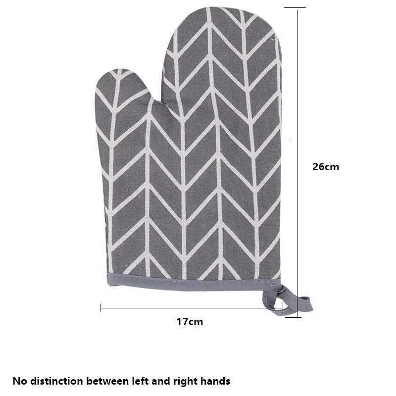 Cotton and linen baking gloves microwave oven and oven heat insation and heat-resistant hand covers hand protection H251212